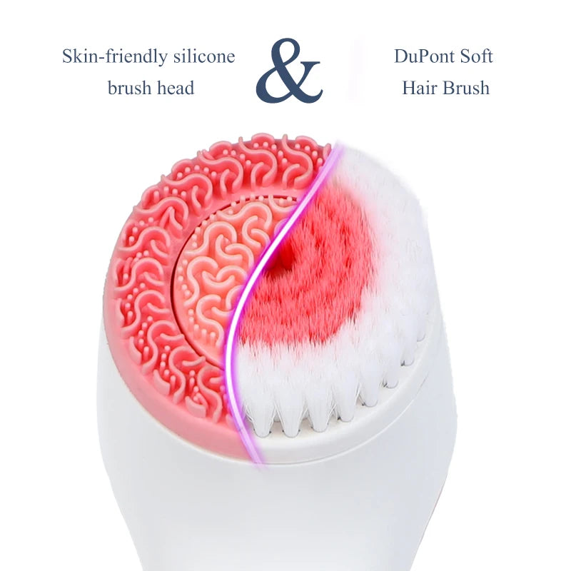 New Sonic Facial Cleansing Brush – Rotating Galvanic Spa System for Deep Cleaning & Blackhead Removal