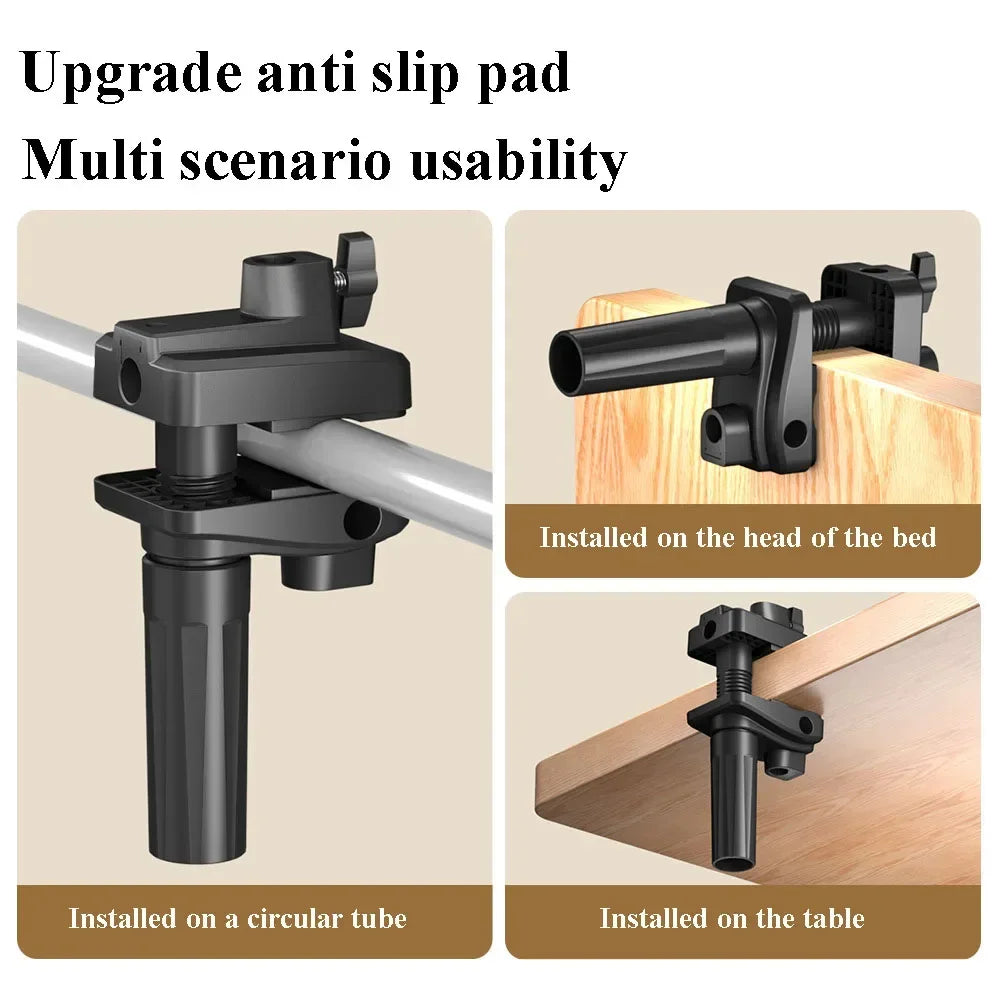 LED Ring Light with Flexible Arm & Phone Holder – USB Powered Desk Mount for Video, Streaming & Reading