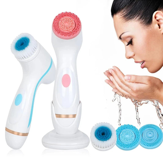 New Sonic Facial Cleansing Brush – Rotating Galvanic Spa System for Deep Cleaning & Blackhead Removal