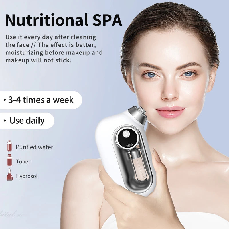Cordless Facial Mist Sprayer – Airbrush Oxygen Injector for Deep Skin Hydration &amp; Cleaning