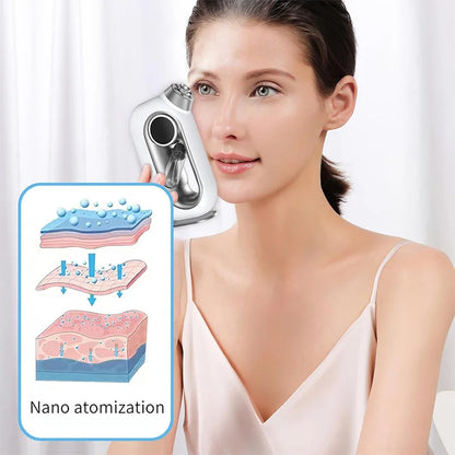 Cordless Facial Mist Sprayer – Airbrush Oxygen Injector for Deep Skin Hydration &amp; Cleaning